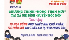 CHƯƠNG TRÌNH NÔNG THÔN MỚI  HÈ  TẠI XÃ NHỊ BÌNH HÓC MÔN