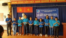          Trung Mỹ Tây Lễ kết nạp Hội viên mới lớp Hội viên  năm truyền thống Hội LHTN Việt Nam.