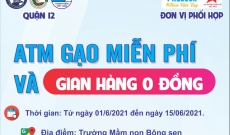 ATM gạo và gian hàng  đồng