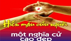 Hiến máu cứu người  Một nghĩa cử cao đẹp