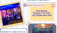 Lê Văn Thành  Giải thưởng Nguyễn Văn Trỗi cấp Thành